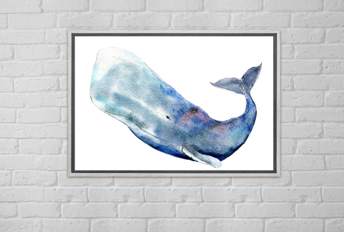 Whale 5 | Canvas Wall Art Print - Final Touch Decor