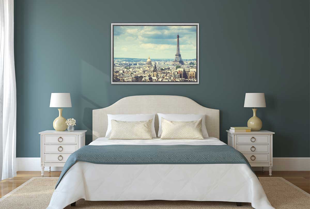 Aerial of Paris with Eiffel Tower, France | Canvas Wall Art Print - Final Touch Decor