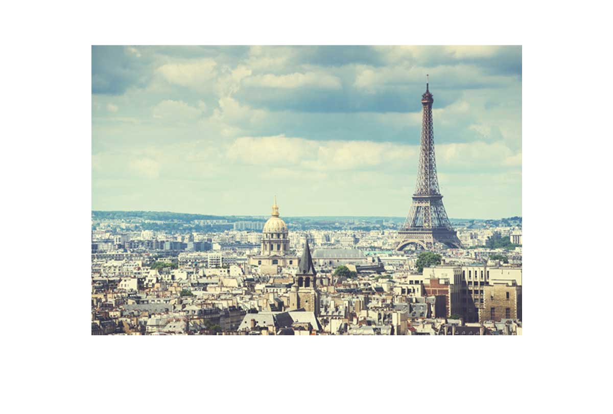Aerial of Paris with Eiffel Tower, France | Canvas Wall Art Print - Final Touch Decor
