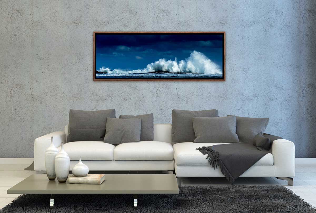 Waves Crashing on Rocks | Canvas Wall Art Print - Final Touch Decor