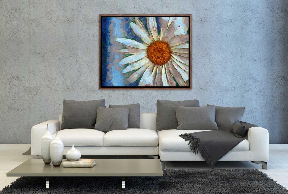 Abstract Daisy | Wall Art Print - Final Touch Decor