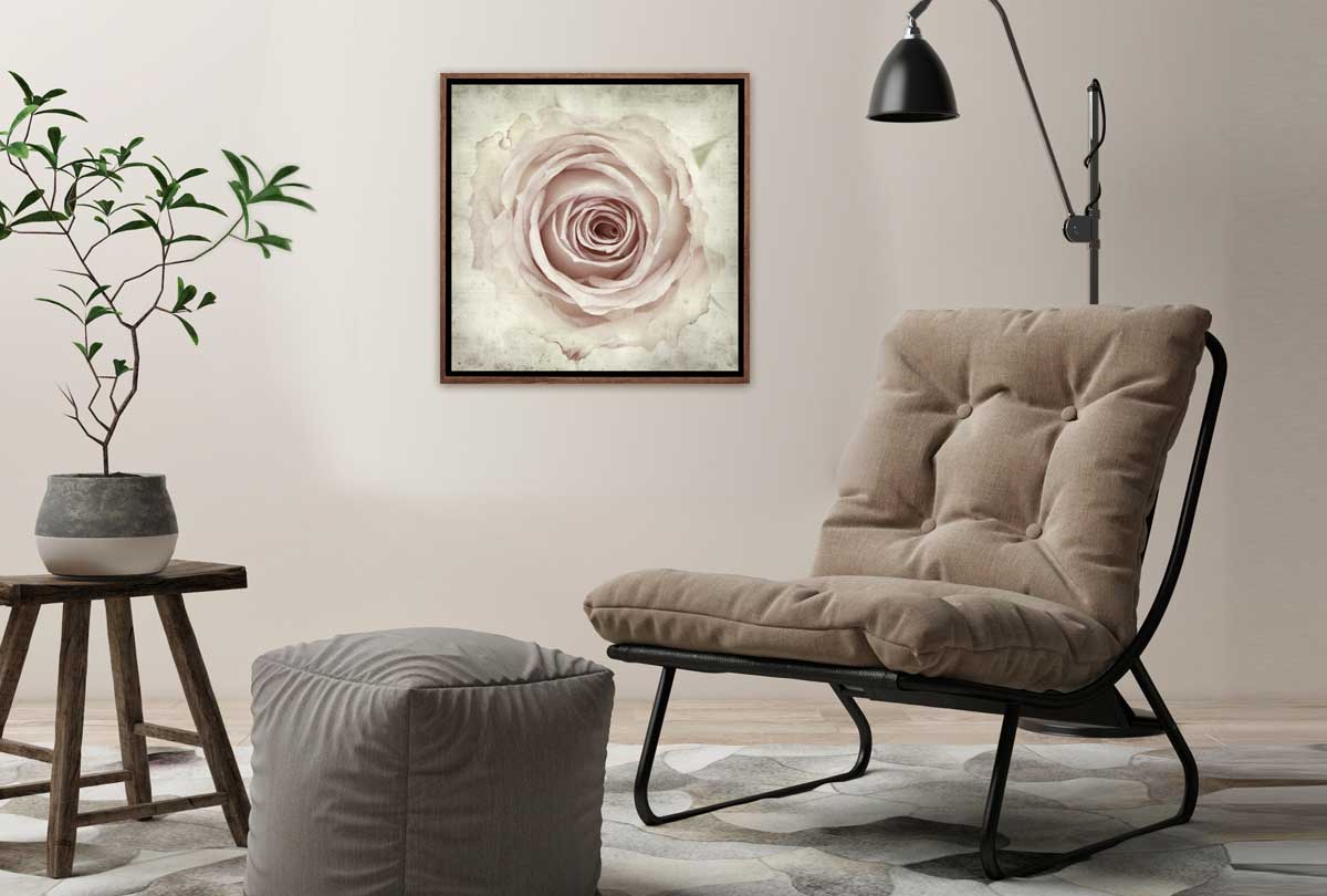 Vintage Rose Bud | Canvas Wall Art Print - Final Touch Decor