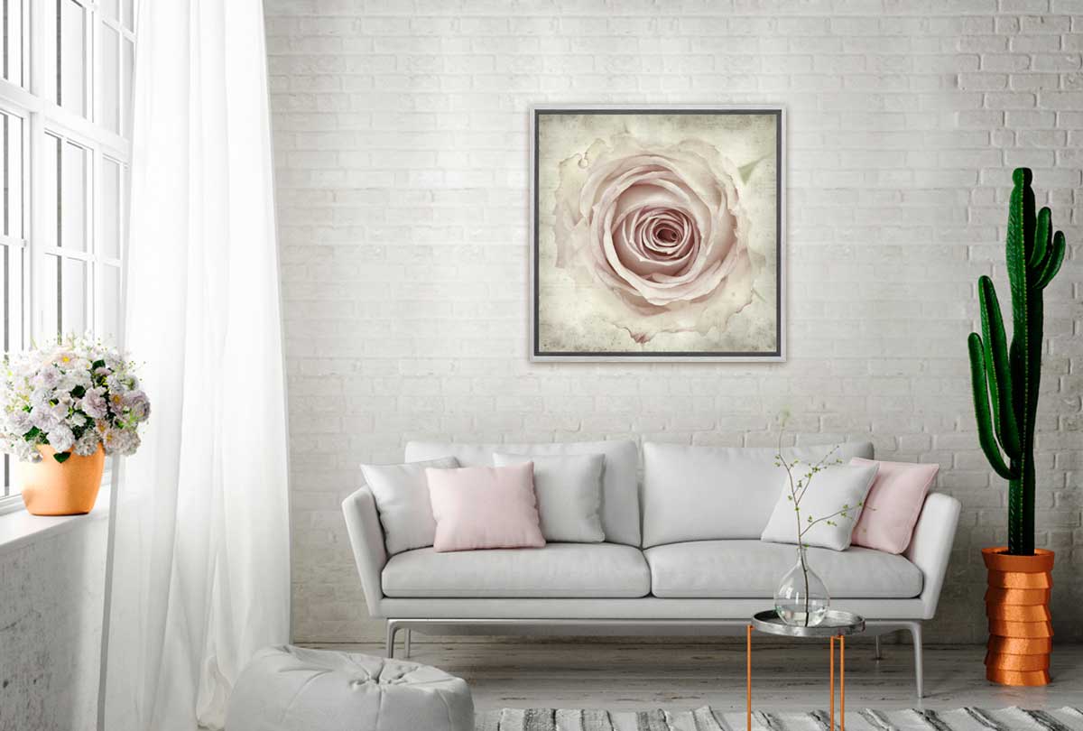 Vintage Rose Bud | Canvas Wall Art Print - Final Touch Decor