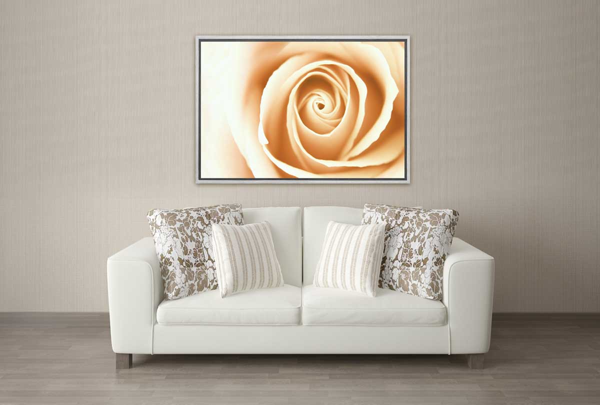 Sepia Rosebud | Canvas Wall Art Print - Final Touch Decor
