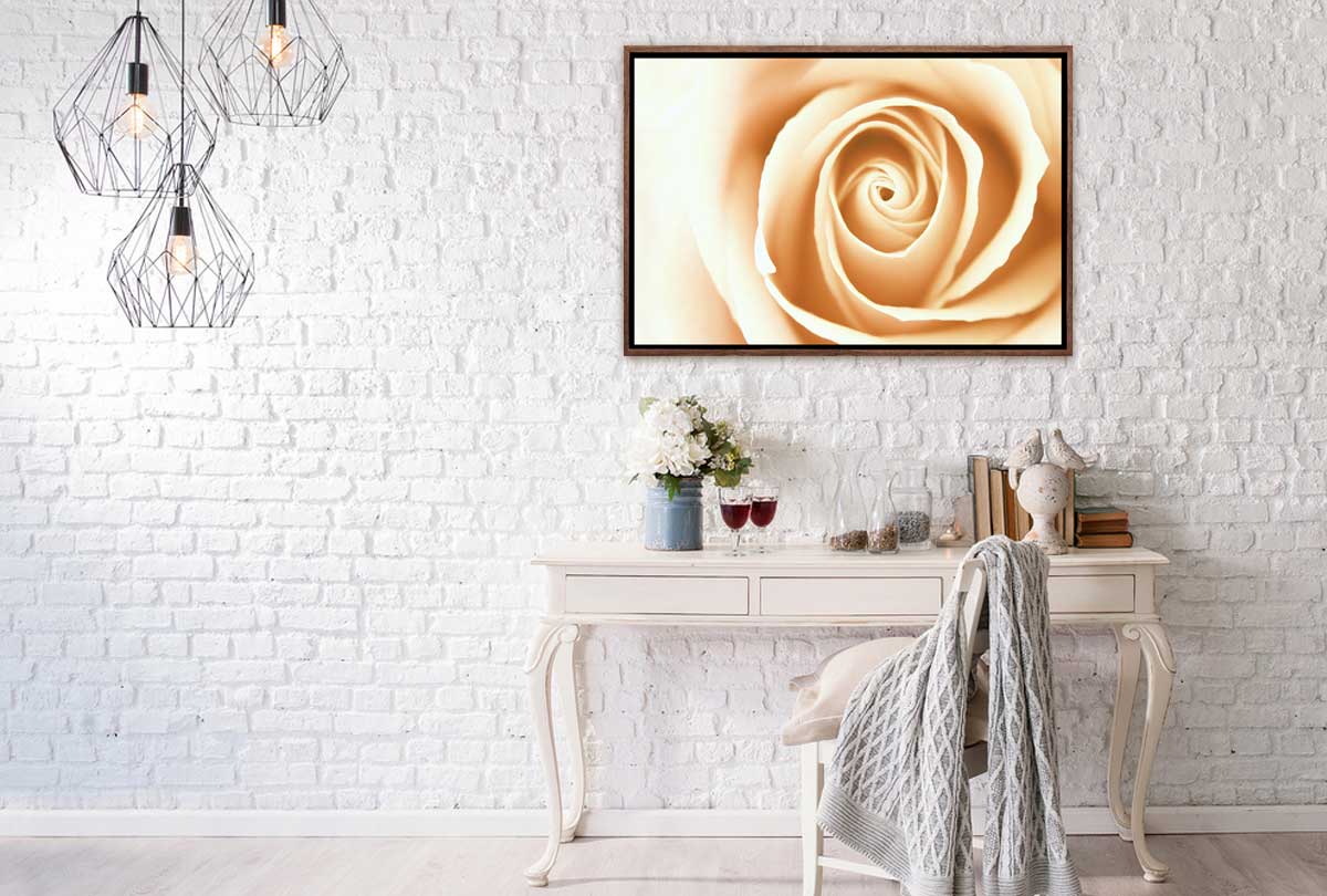 Sepia Rosebud | Canvas Wall Art Print - Final Touch Decor
