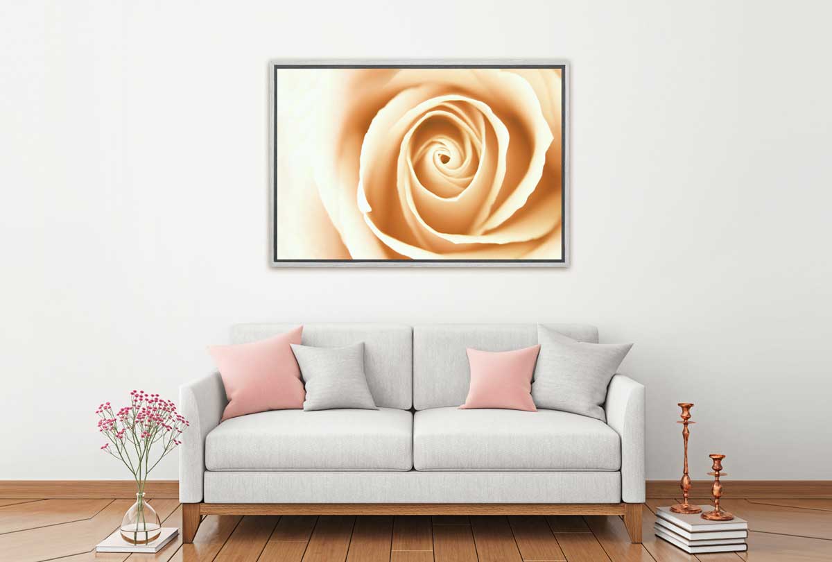 Sepia Rosebud | Canvas Wall Art Print - Final Touch Decor