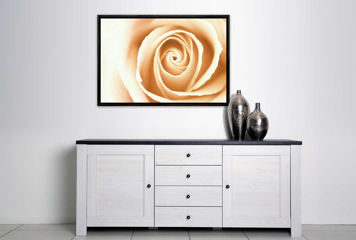 Sepia Rosebud | Canvas Wall Art Print - Final Touch Decor