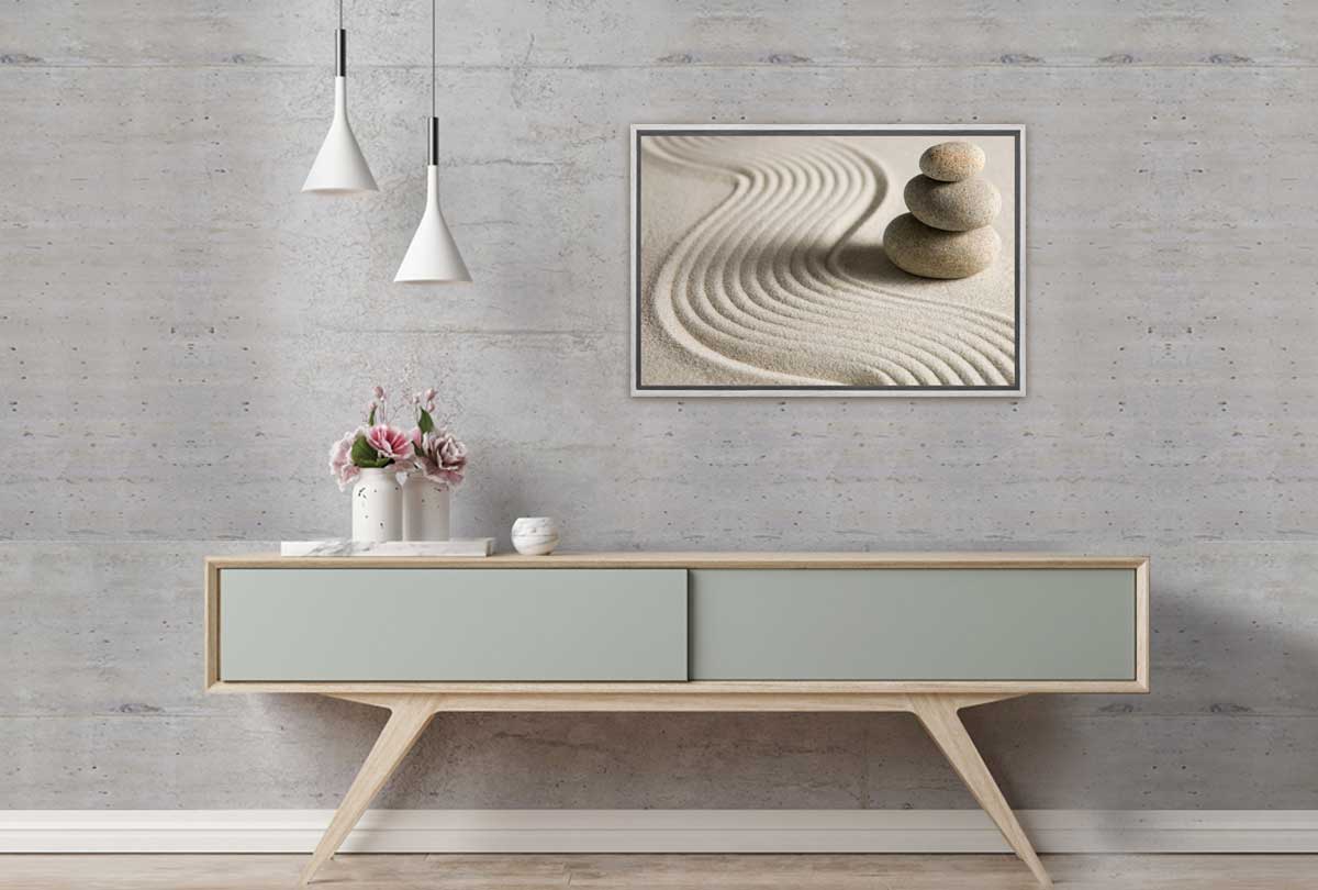 Pebbles on Sand | Canvas Wall Art Print - Final Touch Decor