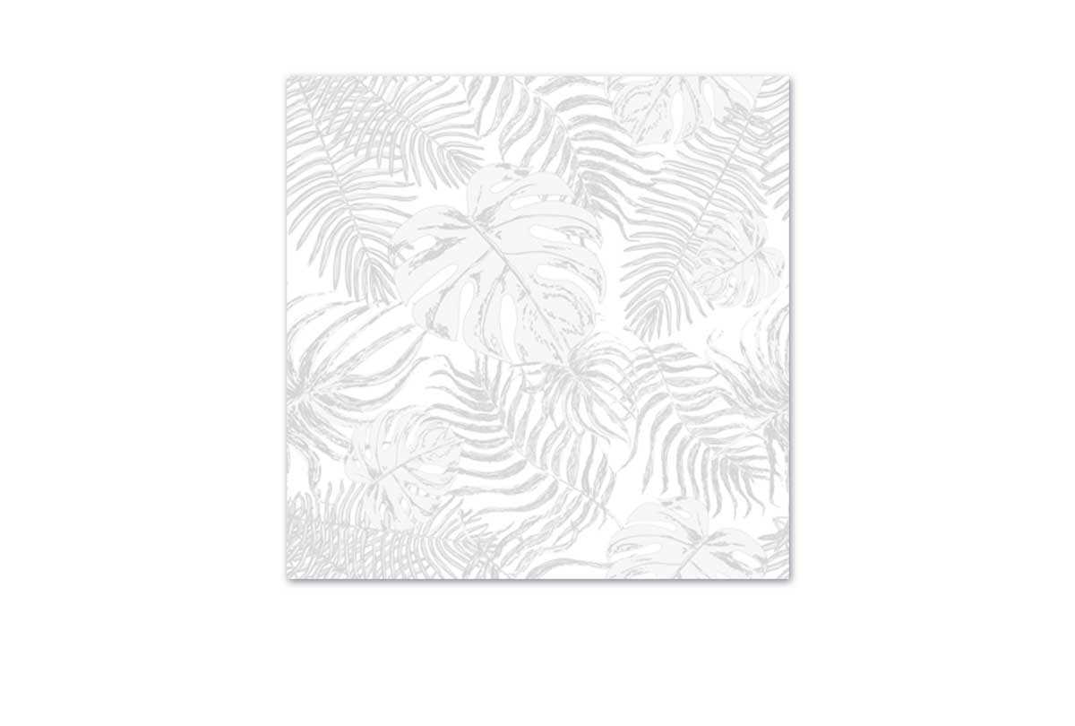 Grey Monstera & Palm leaves | Canvas Wall Art Print - Final Touch Decor