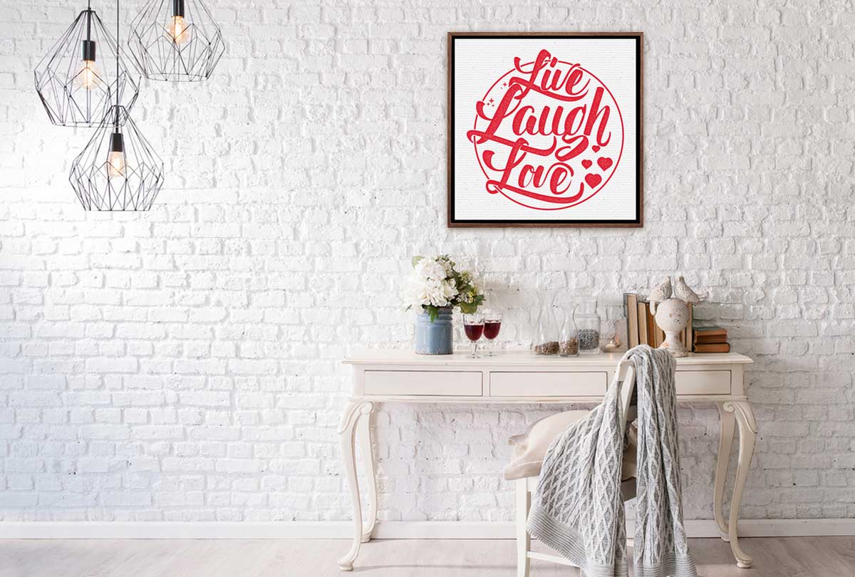 Live Laugh Love | Canvas Wall Art Print - Final Touch Decor