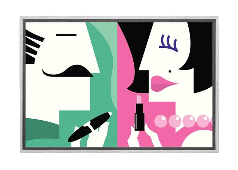 His and Hers Abstract | Canvas Wall Art Print - Final Touch Decor