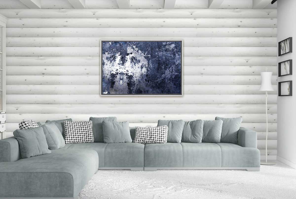Grey and White Abstract | Canvas Wall Art Print - Final Touch Decor