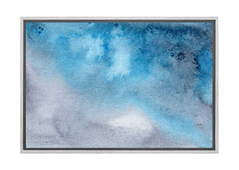 Blue and Grey Watercolour Abstract | Canvas Wall Art Print - Final Touch Decor