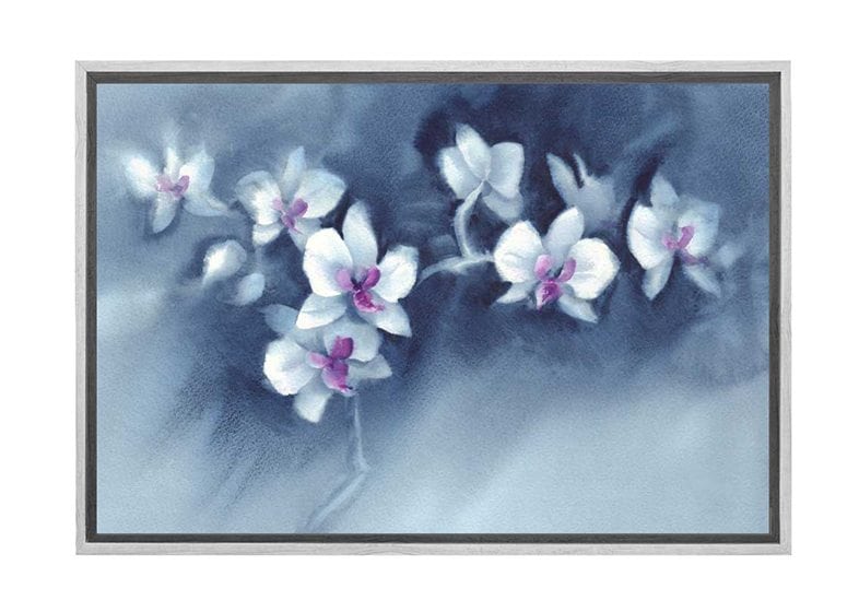 White Orchid Watercolour | Canvas Wall Art Print - Final Touch Decor