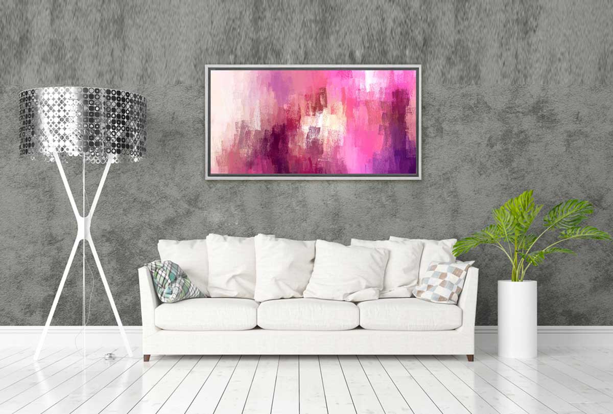 Pink and Purple Abstract 2 | Canvas Wall Art Print - Final Touch Decor