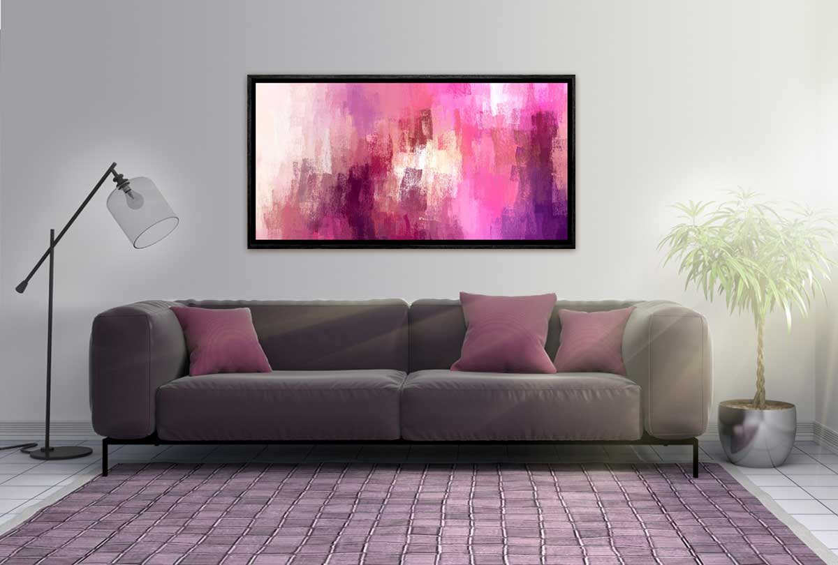 Pink and Purple Abstract 2 | Canvas Wall Art Print - Final Touch Decor