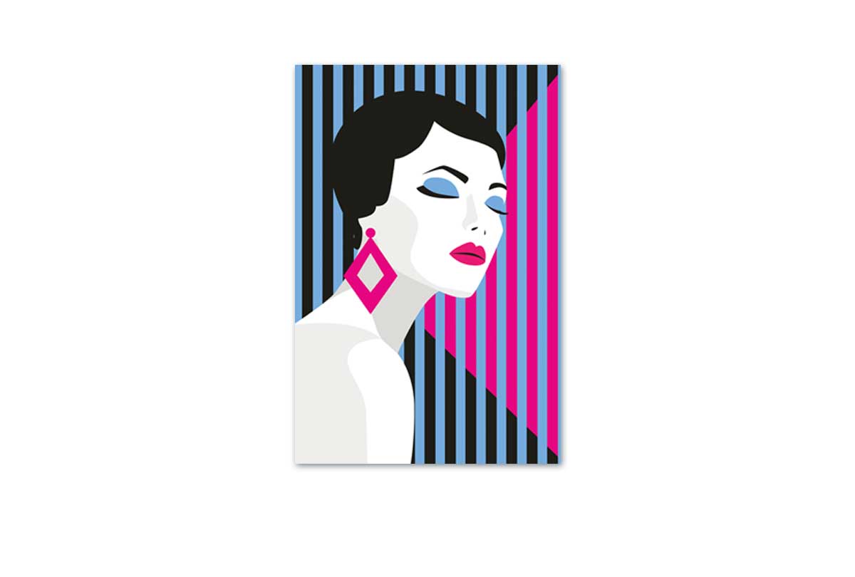 Retro Lady | Canvas Wall Art Print - Final Touch Decor
