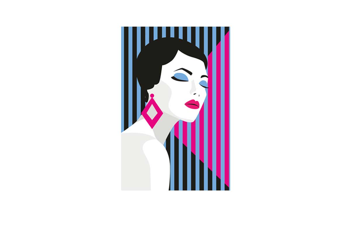 Retro Lady | Canvas Wall Art Print - Final Touch Decor