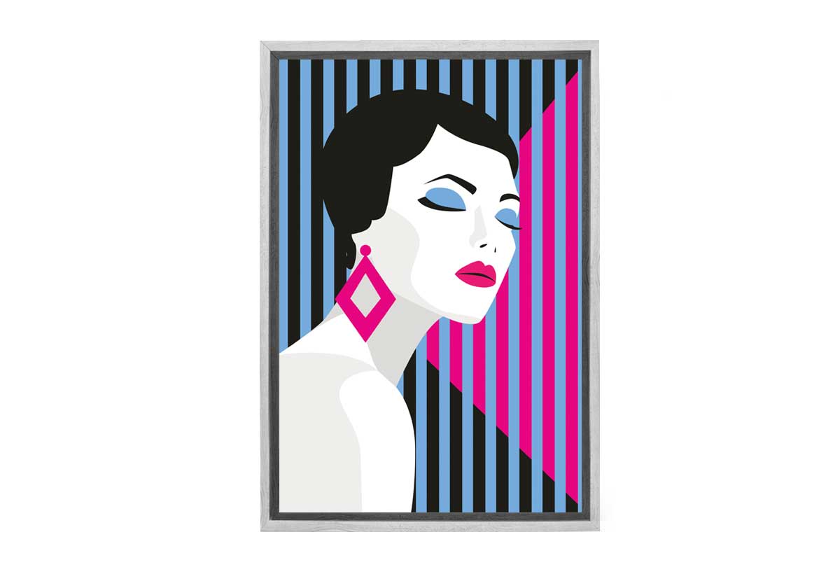 Retro Lady | Canvas Wall Art Print - Final Touch Decor