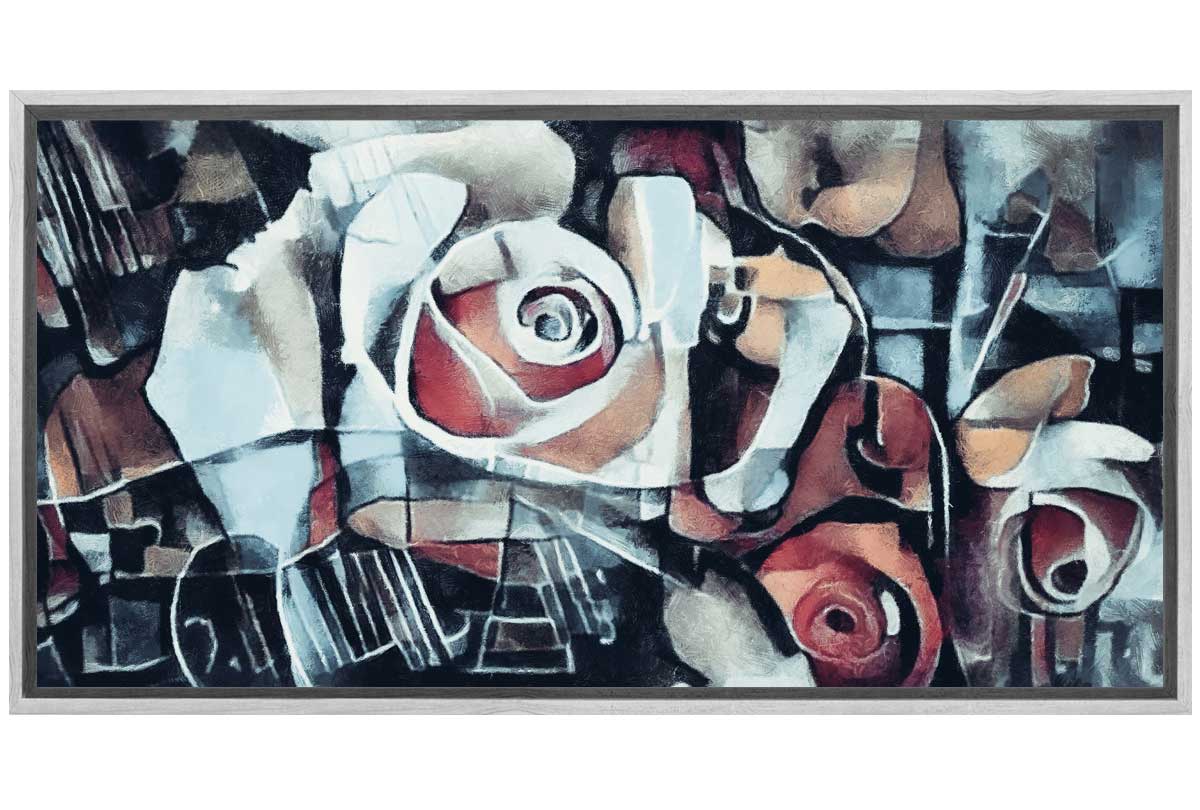 Abstract Roses | Canvas Wall Art Print - Final Touch Decor