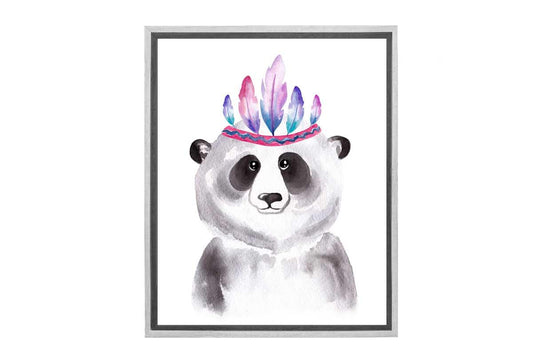 Boho Panda | Canvas Wall Art Print - Final Touch Decor