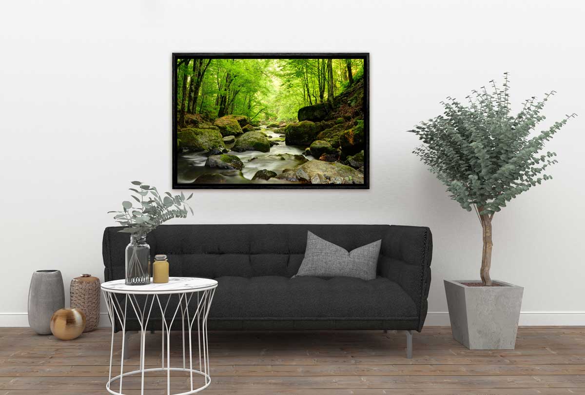 Tranquil Forest Creek | Canvas Wall Art Print - Final Touch Decor