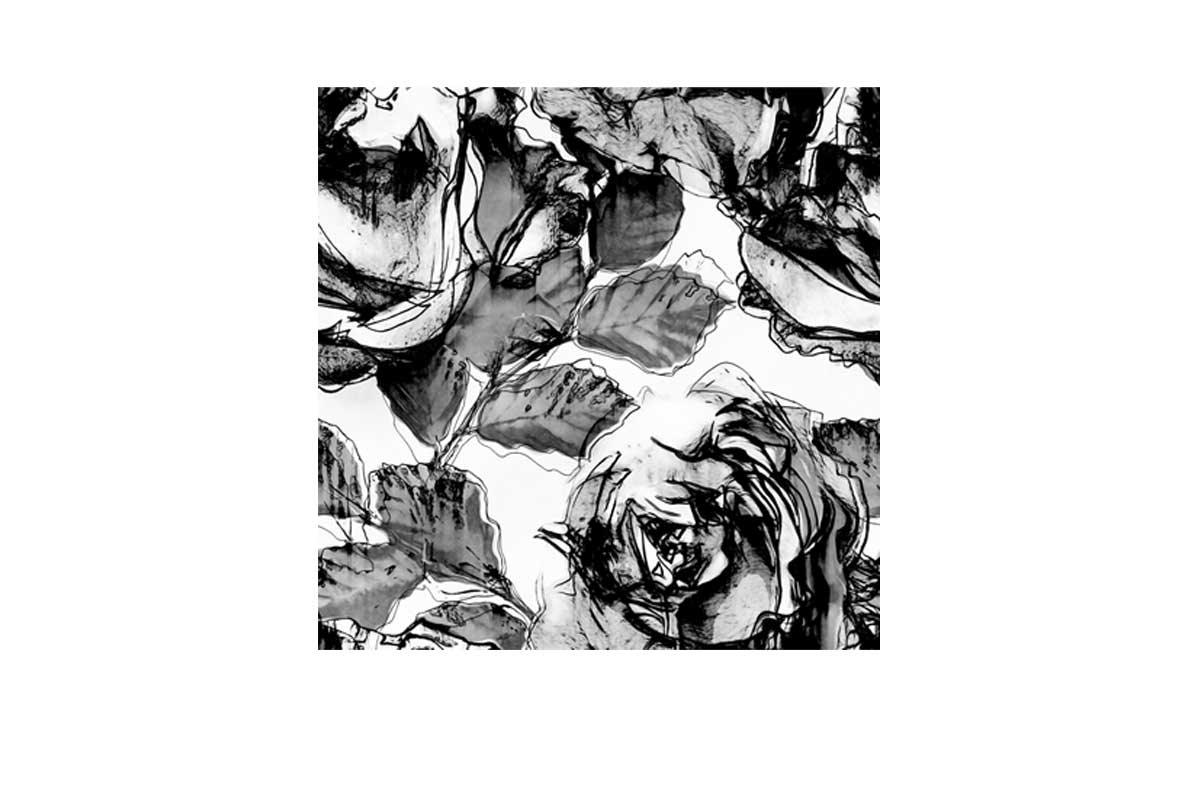 Black and White Watercolor Roses | Canvas Wall Art Print - Final Touch Decor