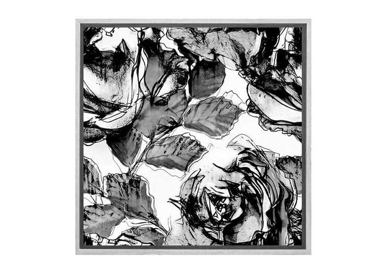 Black and White Watercolor Roses | Canvas Wall Art Print - Final Touch Decor
