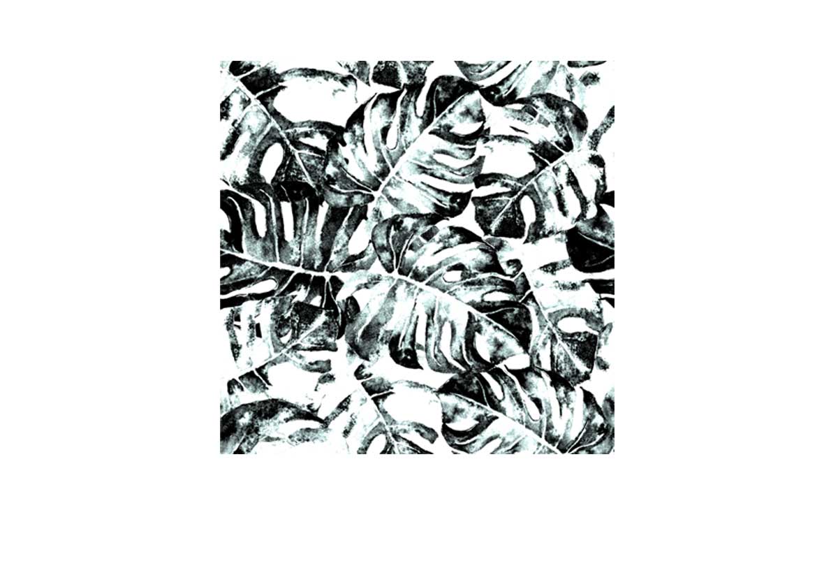 Black and White Monstera | Canvas Wall Art Print - Final Touch Decor