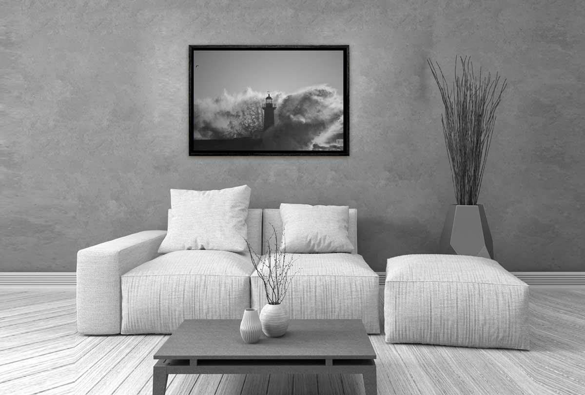 Light House Wave | Canvas Wall Art Print - Final Touch Decor