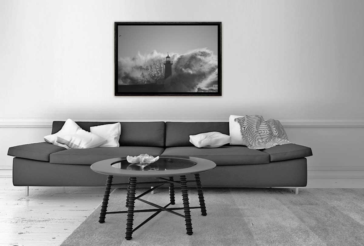 Light House Wave | Canvas Wall Art Print - Final Touch Decor