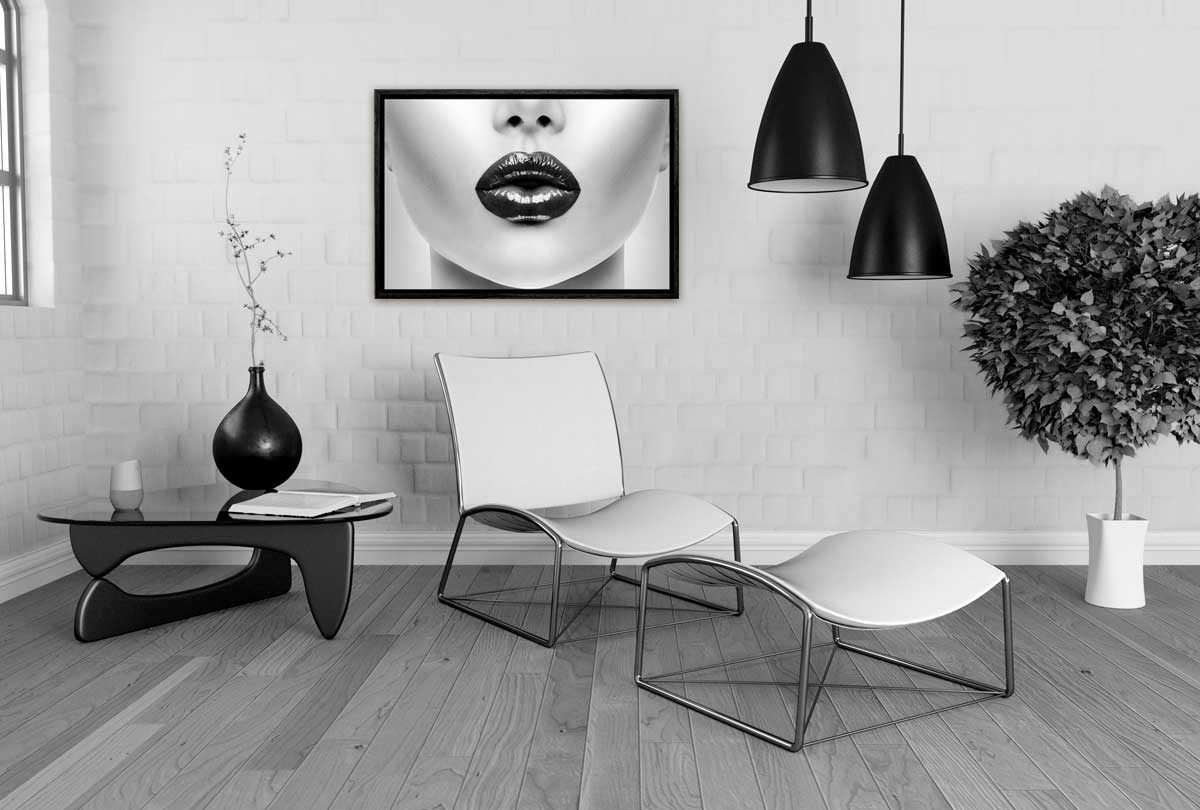 Black Lips | Canvas Wall Art Print - Final Touch Decor