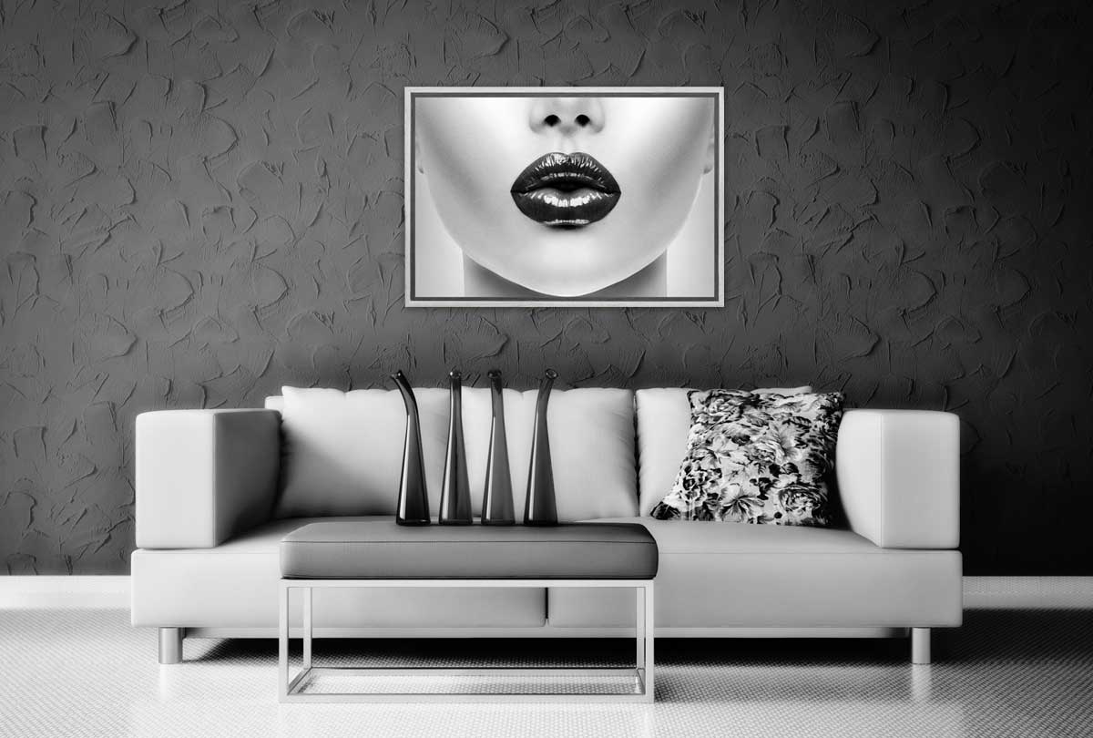 Black Lips | Canvas Wall Art Print - Final Touch Decor
