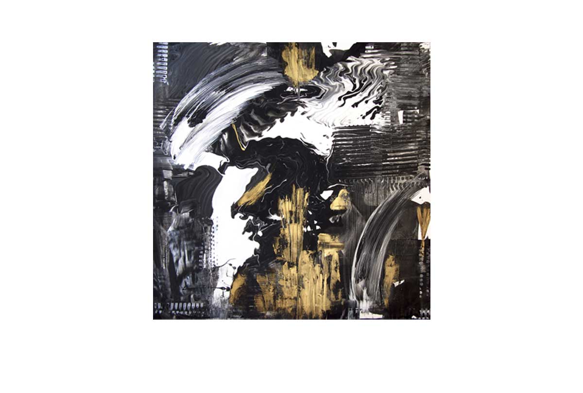 Black and Gold Abstract | Canvas Wall Art Print - Final Touch Decor