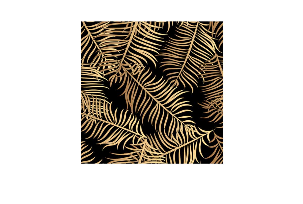 Golden Palm Leaves | Canvas Wall Art Print - Final Touch Decor