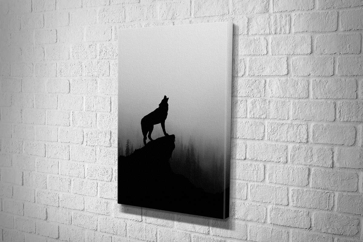 Howling Wolf | Canvas Wall Art Print - Final Touch Decor