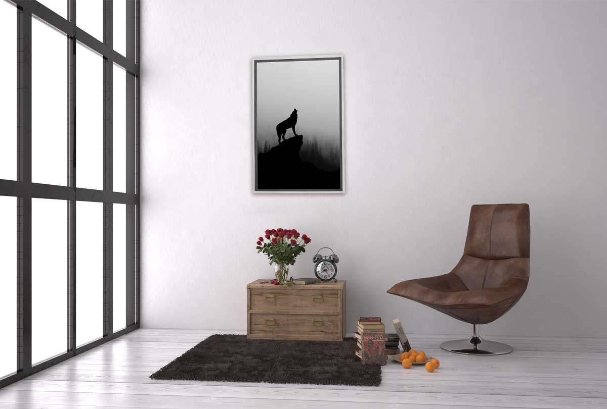 Howling Wolf | Canvas Wall Art Print - Final Touch Decor