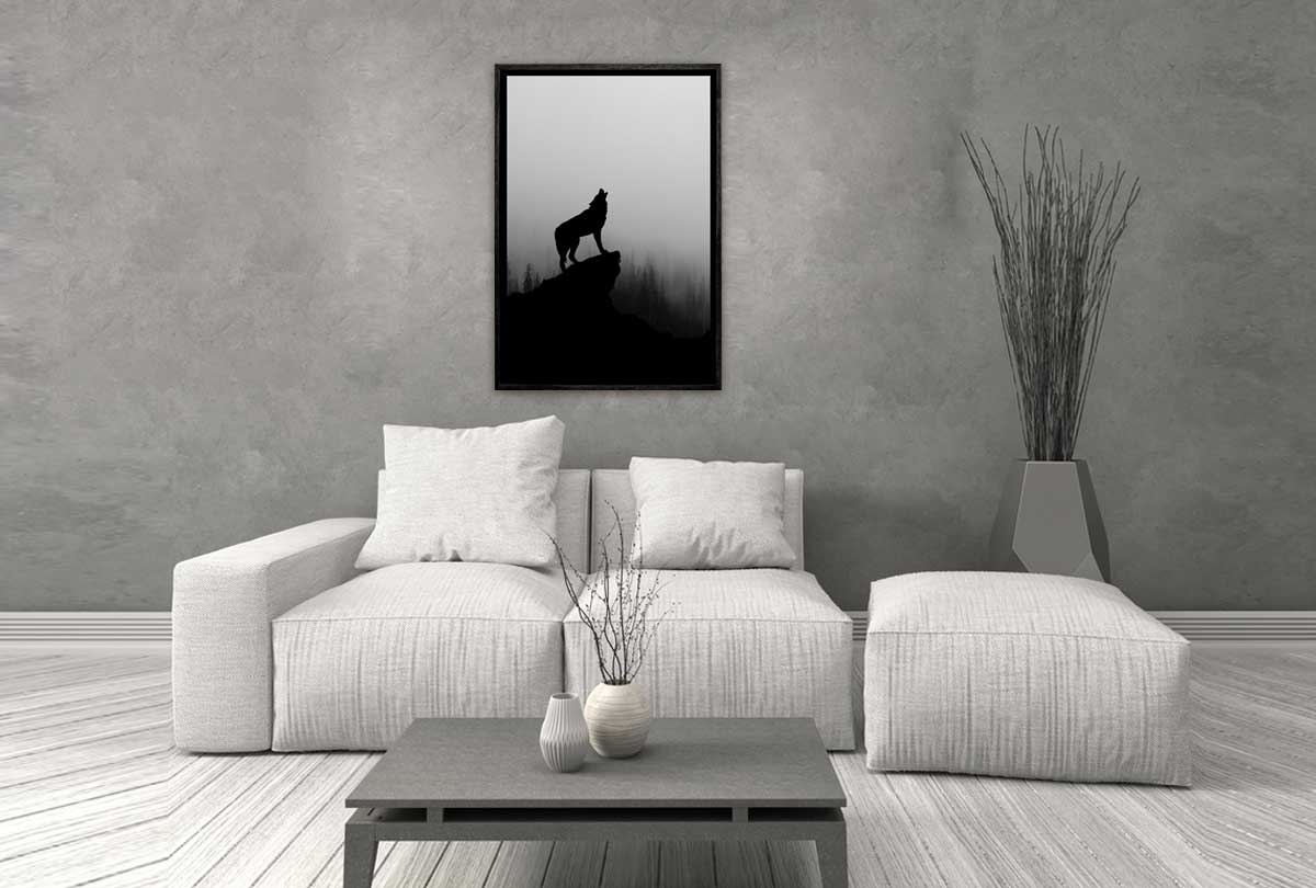 Howling Wolf | Canvas Wall Art Print - Final Touch Decor
