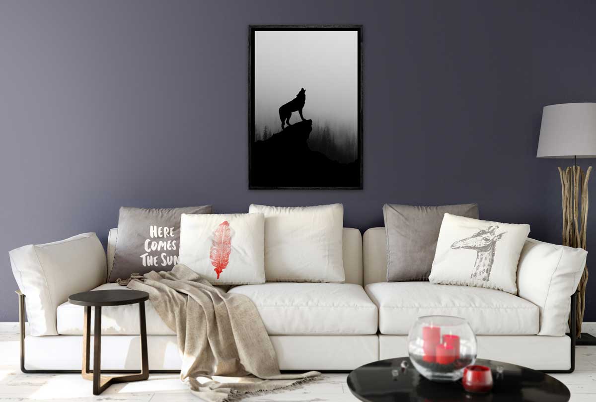Howling Wolf | Canvas Wall Art Print - Final Touch Decor