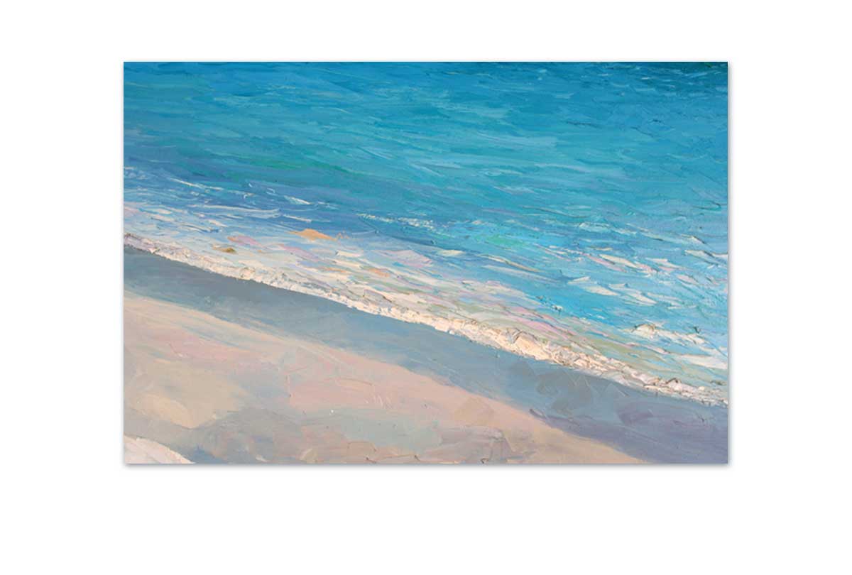 Beach from Above Painting | Canvas Wall Art Print - Final Touch Decor