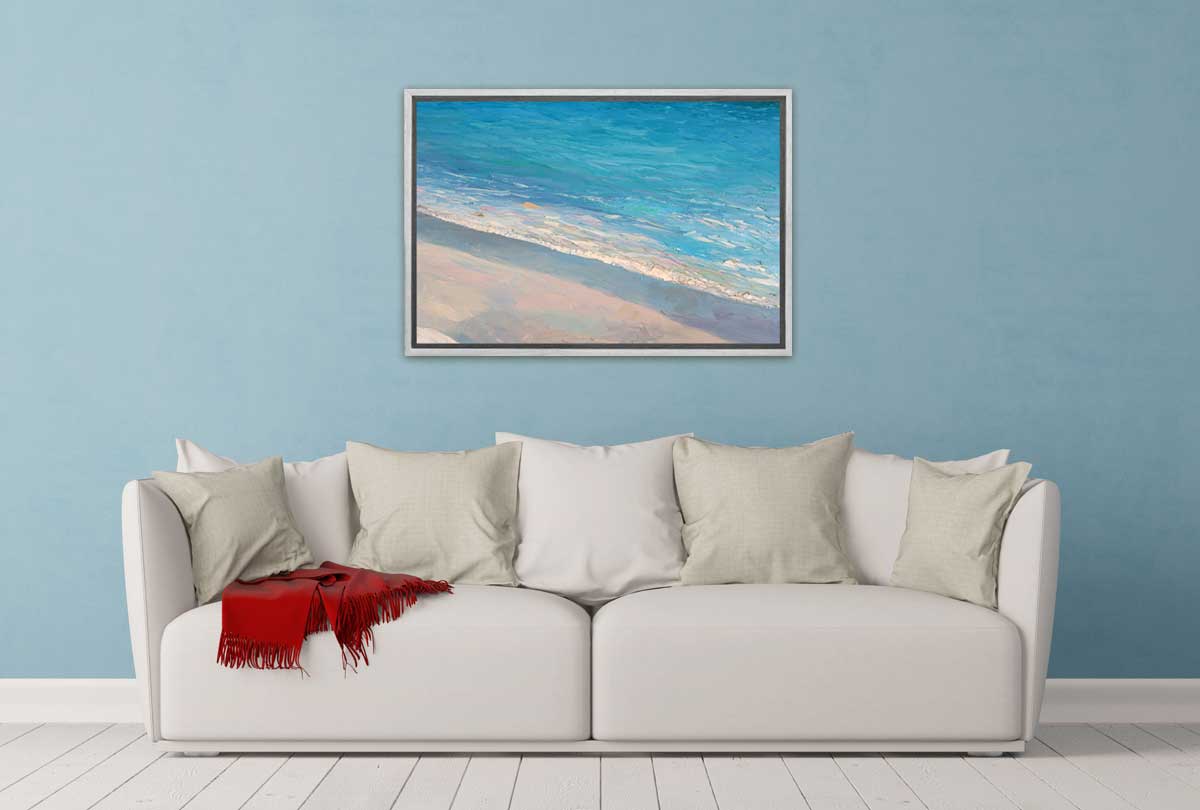 Beach from Above Painting | Canvas Wall Art Print - Final Touch Decor