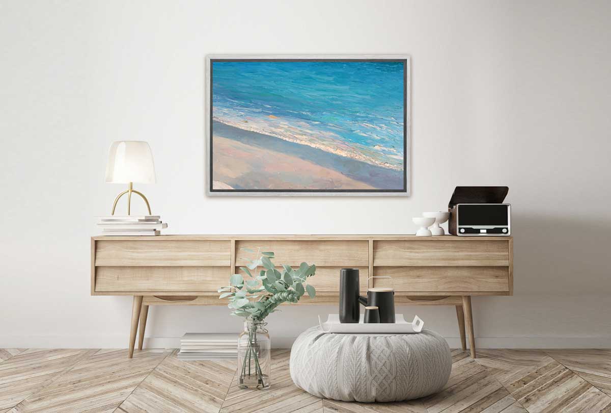 Beach from Above Painting | Canvas Wall Art Print - Final Touch Decor