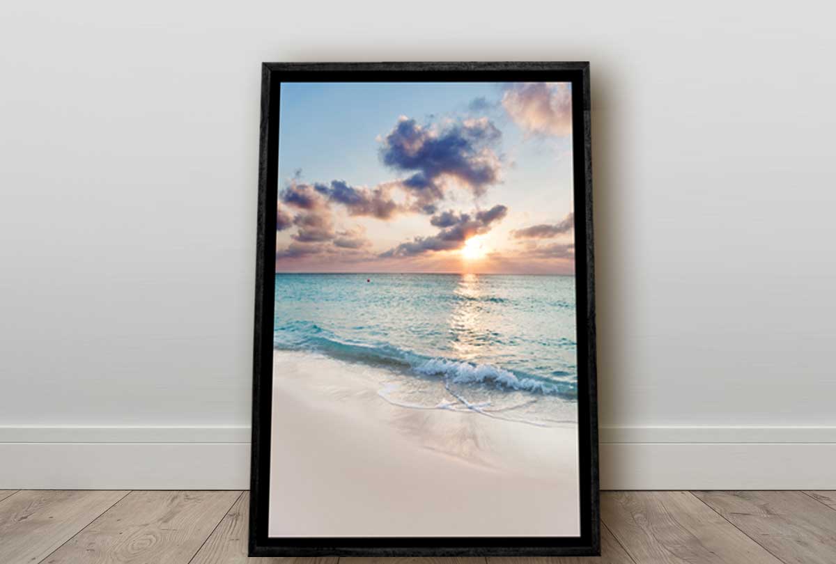 Early Morning Beach Scene | Canvas Wall Art Print - Final Touch Decor
