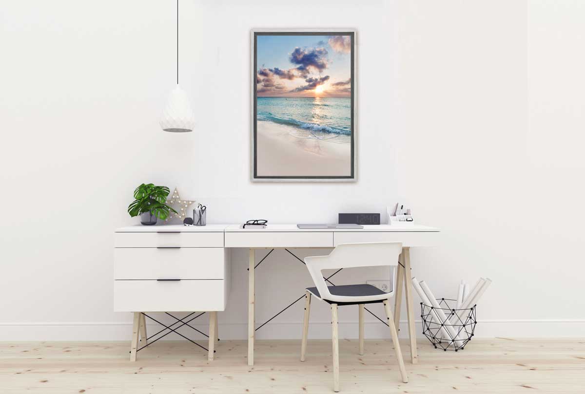 Early Morning Beach Scene | Canvas Wall Art Print - Final Touch Decor