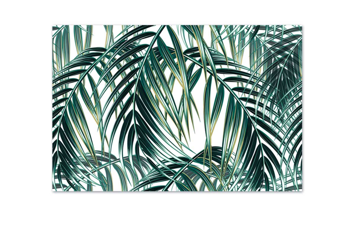 Watercolor Palm Leaves | Canvas Wall Art Print - Final Touch Decor
