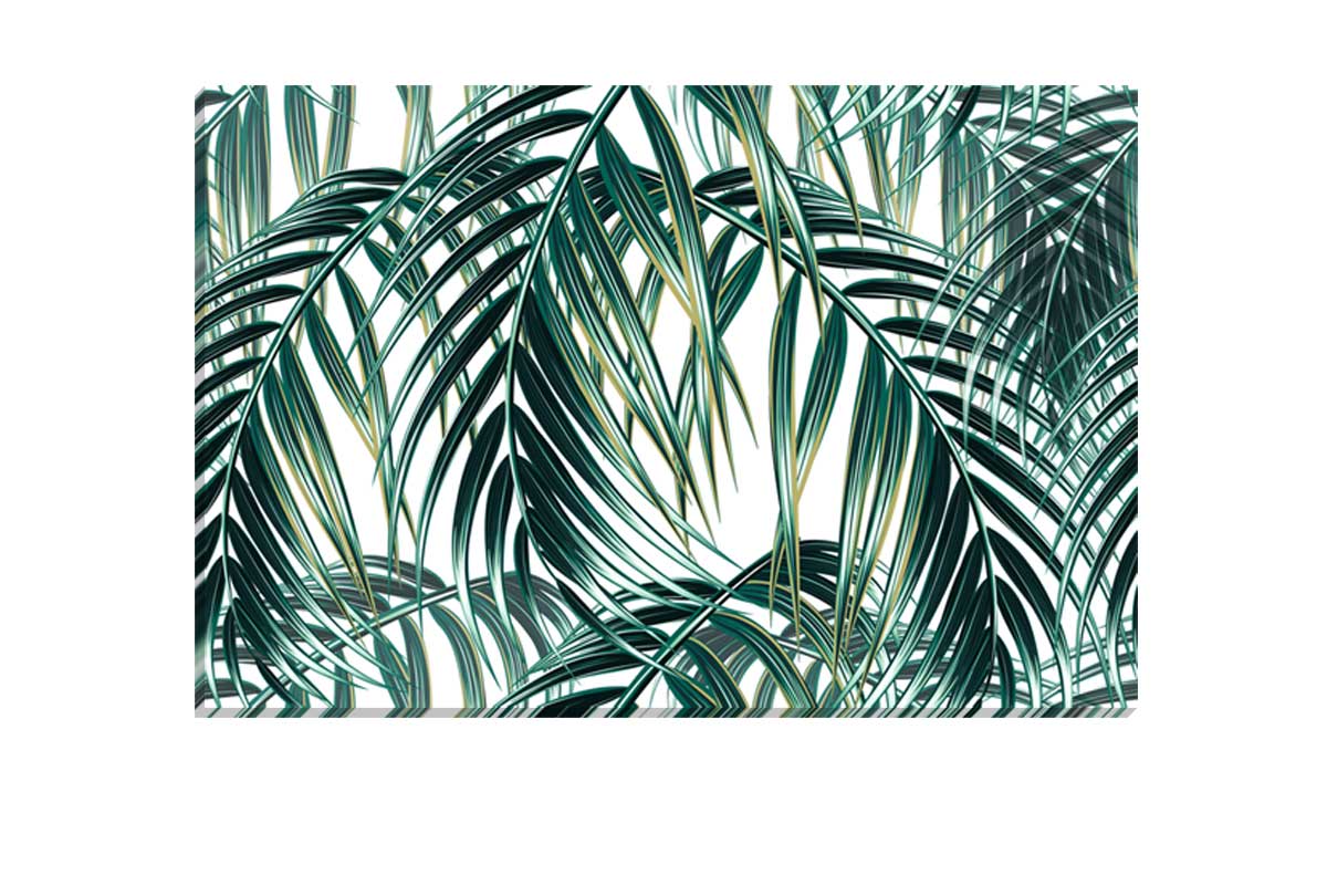 Watercolor Palm Leaves | Canvas Wall Art Print - Final Touch Decor