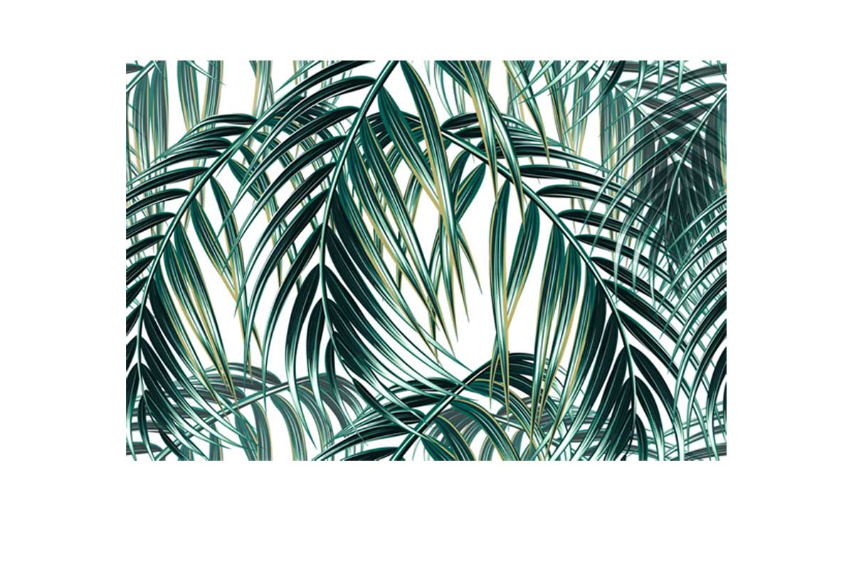Watercolor Palm Leaves | Canvas Wall Art Print - Final Touch Decor