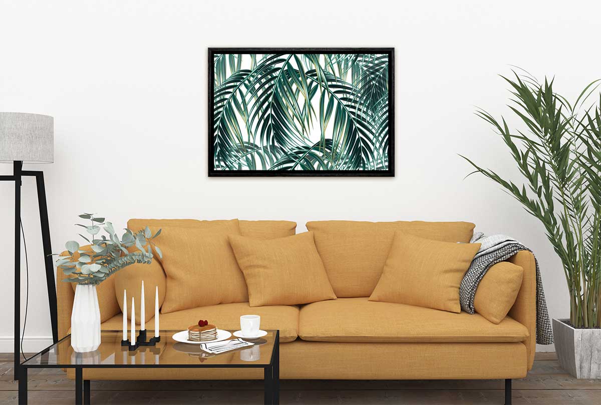 Watercolor Palm Leaves | Canvas Wall Art Print - Final Touch Decor