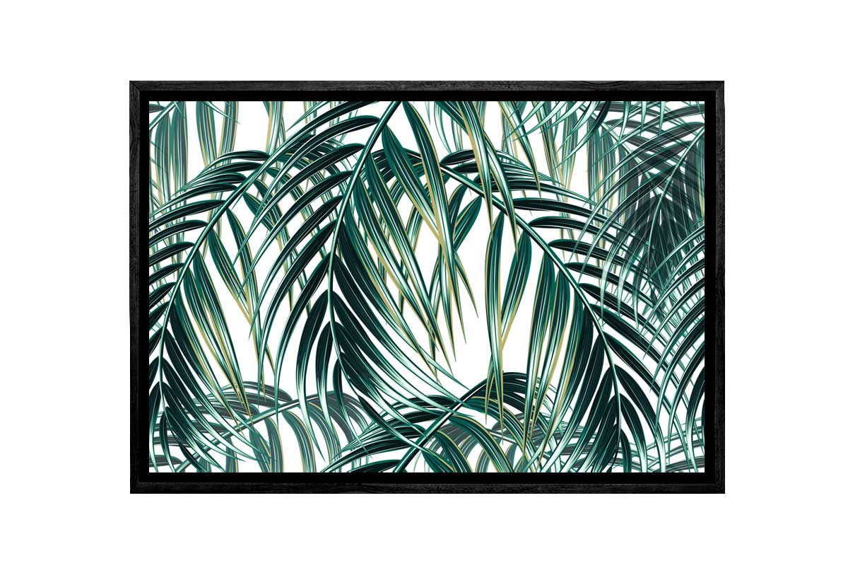 Watercolor Palm Leaves | Canvas Wall Art Print - Final Touch Decor