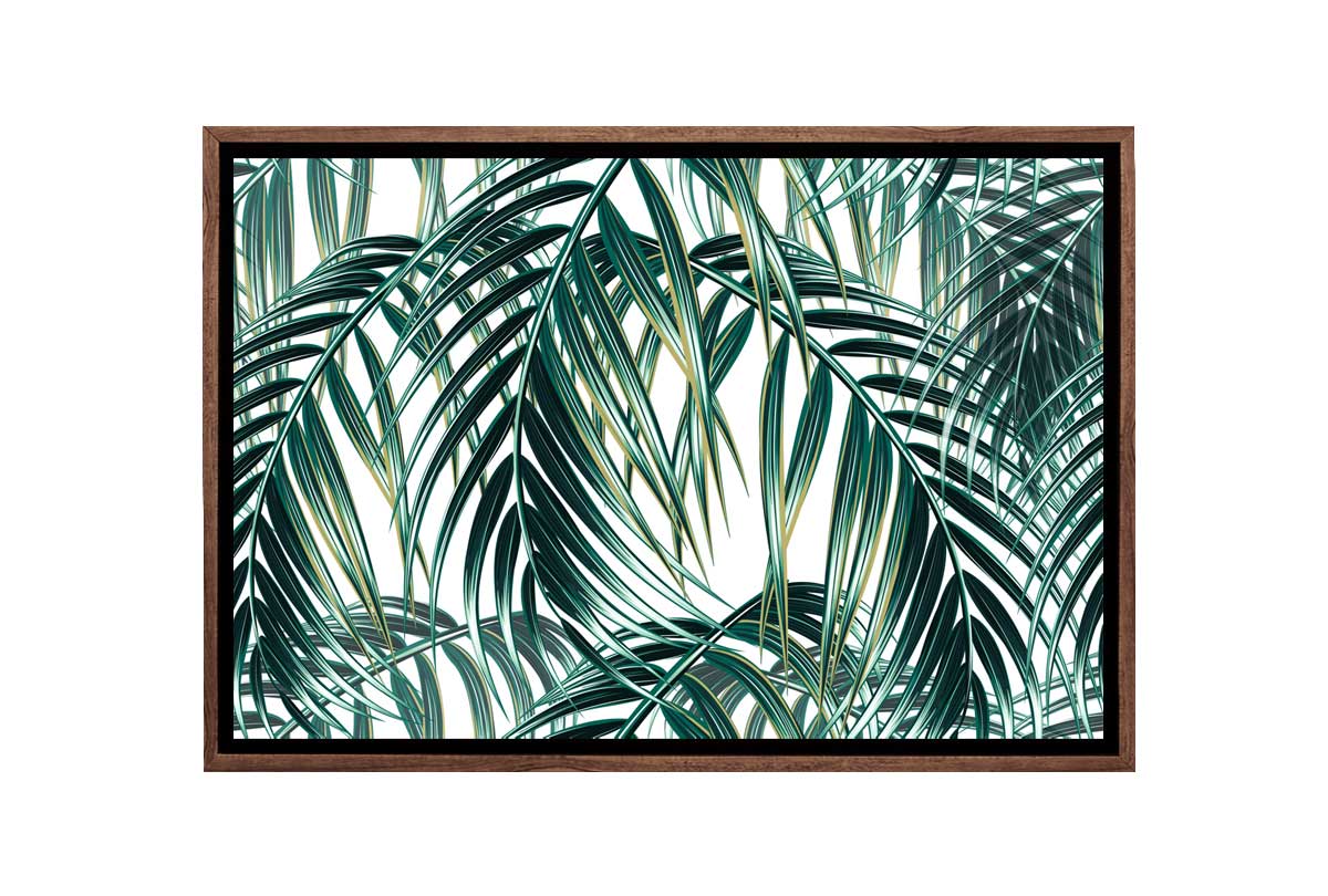 Watercolor Palm Leaves | Canvas Wall Art Print - Final Touch Decor